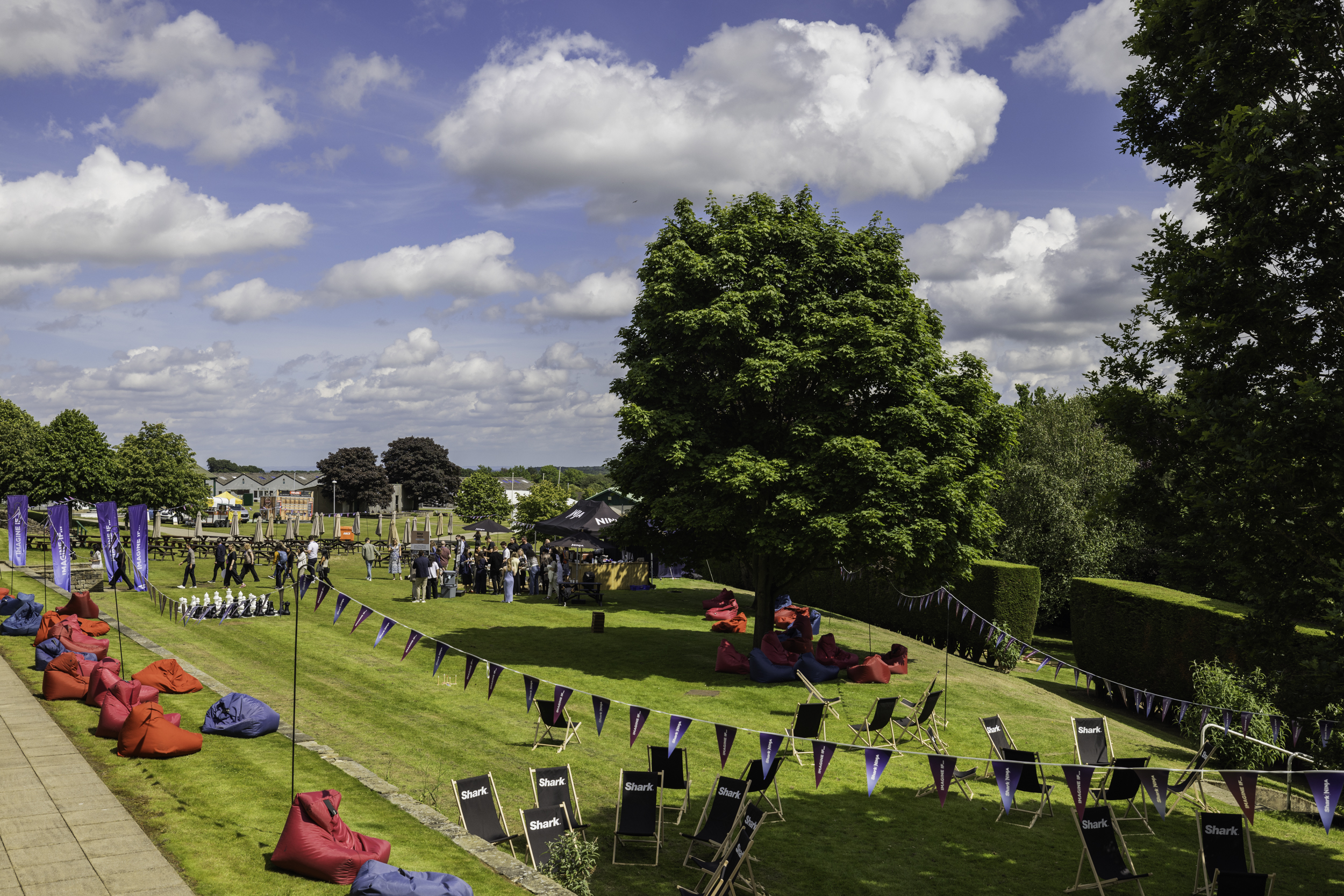 Shark Ninja Team Building Outdoor Event Space at the Great Yorkshire Events Centre