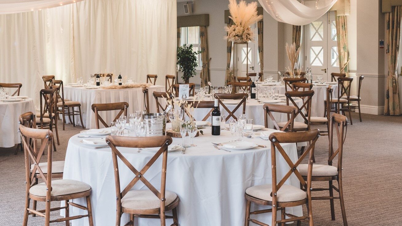 Rustic wedding reception at the Pavilions of Harrogate, North Yorkshire - unique wedding venue Rustic wedding reception at the Pavilions of Harrogate, North Yorkshire - unique wedding venue